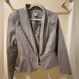 Worthington Women's Classic Gray Cotton Blazer